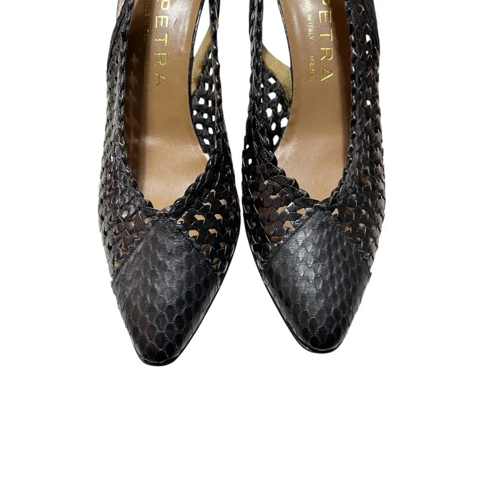 Petra Italy Firenze Shoes 8M 3‎ 1/2 Heel Leather